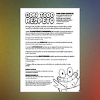 Manual de Con Todo Respeto con las reglas del juego